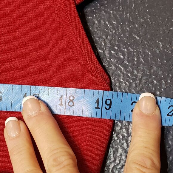 MICHEAL Micheal Kors Ottoman Flare-Hem Dress Mango Red Size 1X - Picture 8 of 11